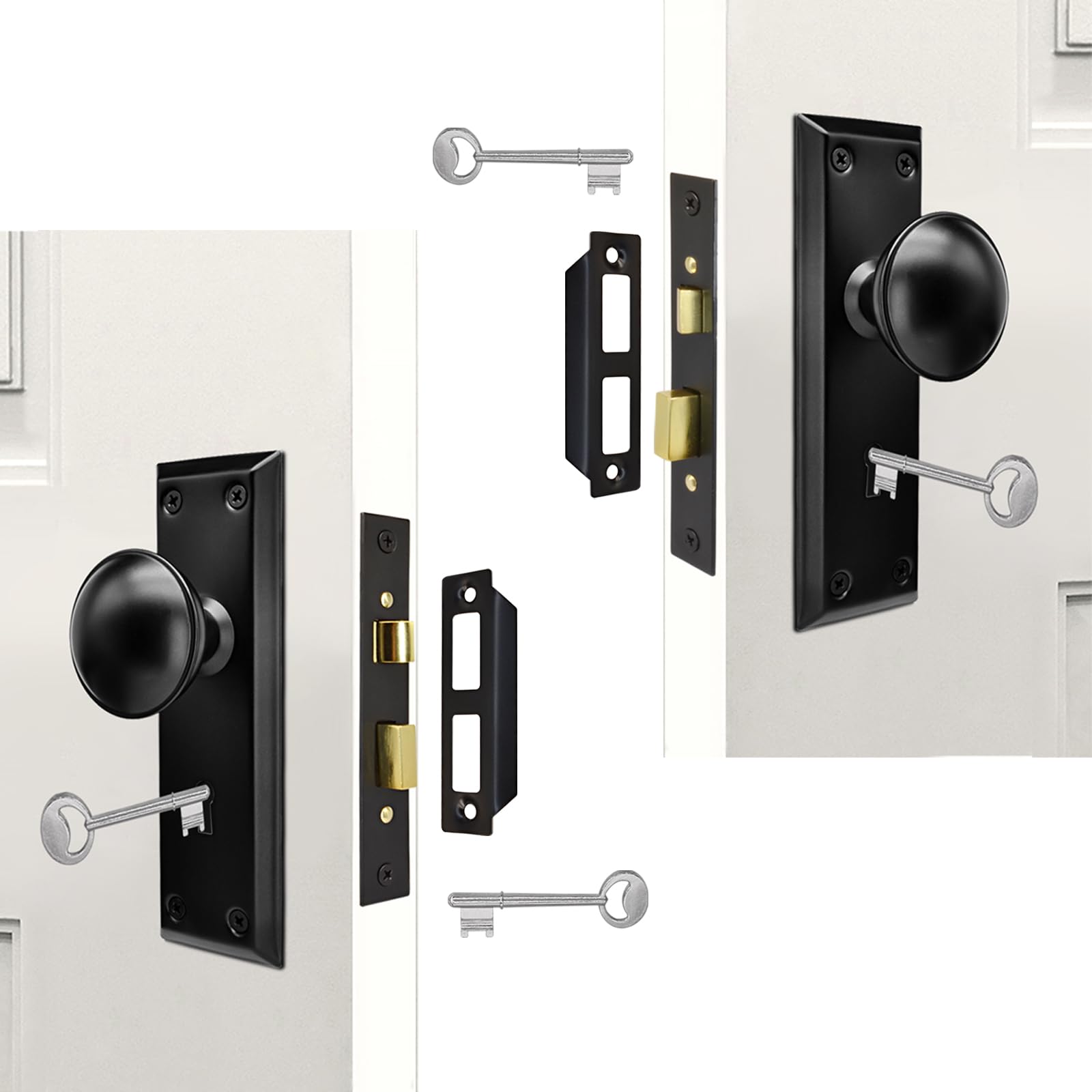 Antique Mortise Lock Set - Secure Your Doors -8