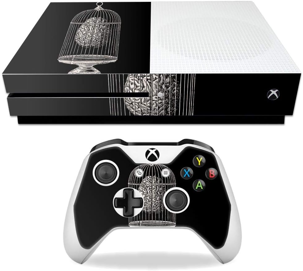 MightySkins Skin Compatible with Microsoft Xbox One S - Spring Heart | Protective, Durable, and Unique Vinyl Decal wrap Cover | Easy to Apply, Remove, and Change Styles | Made in The USA