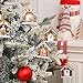Namalu 8 Pieces Wood Gingerbread House Photo Frame Ornaments Christmas Picture Frame Christmas Tree Hanging Photo Ornaments Decoration for Holiday Decorations