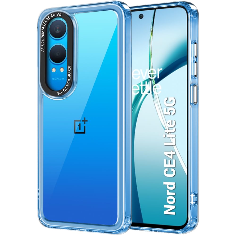 TheGiftKart Hybrid ShockProof OnePlus Nord CE 4 Lite 5G Back Cover Case | Stylish Camera Border | Plated Buttons | Crystal Clear Hard Back Case for OnePlus Nord CE4 Lite (TPU & PC, Transparent Bumper) (B0D7MJF9R6) Amazon Price History, Amazon Price Tracker