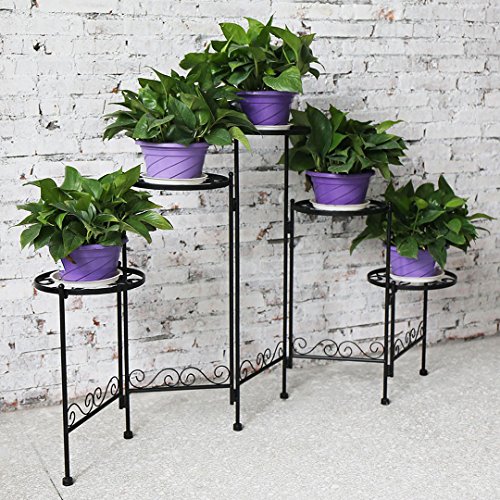 HLC 5 Tier Classic Plant/Flower Stands Suitable for Indoor and Outdoor