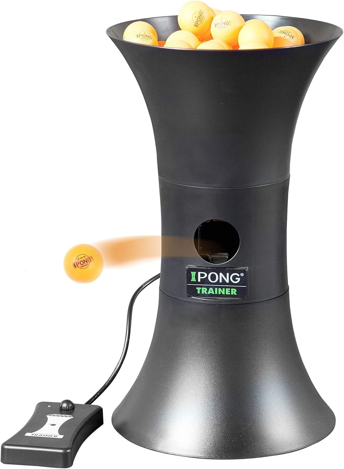 iPong Trainer Table Tennis Training Robot with 80 ABS Training Balls , Black