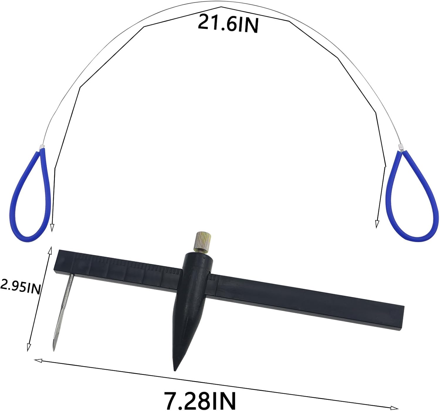 QAZXCDEW-4pcs Pottery Clay Wire Cutter Tool Set, Ceramic Trimming and Cutting Kit with Angle Bevel Cutter for Pottery Ceramics and Sculpting Handcraft