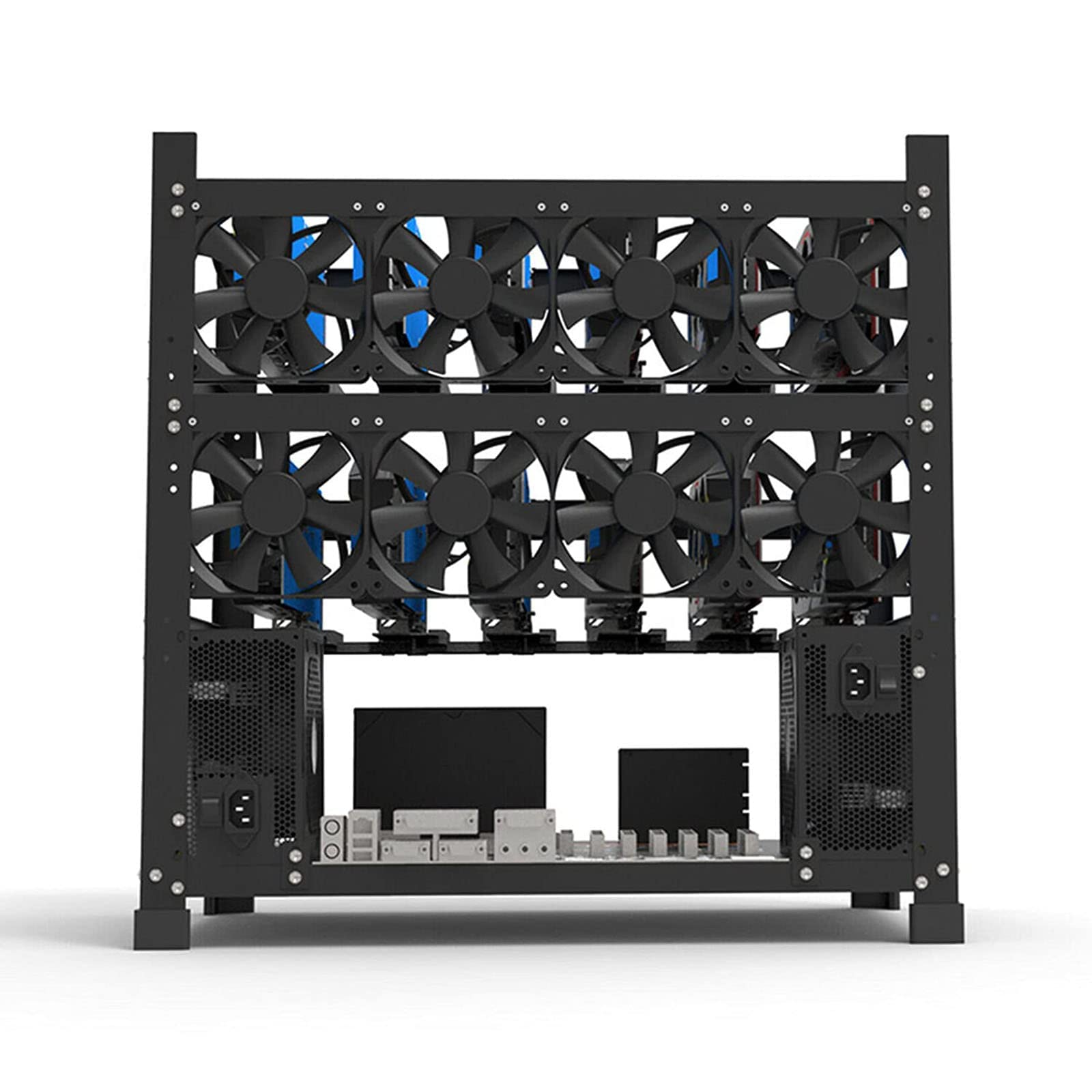 Bitcoin Miner Estructura Para Minería De Criptomonedas (12 GPU) - Acero  Resistente Rig Mineria