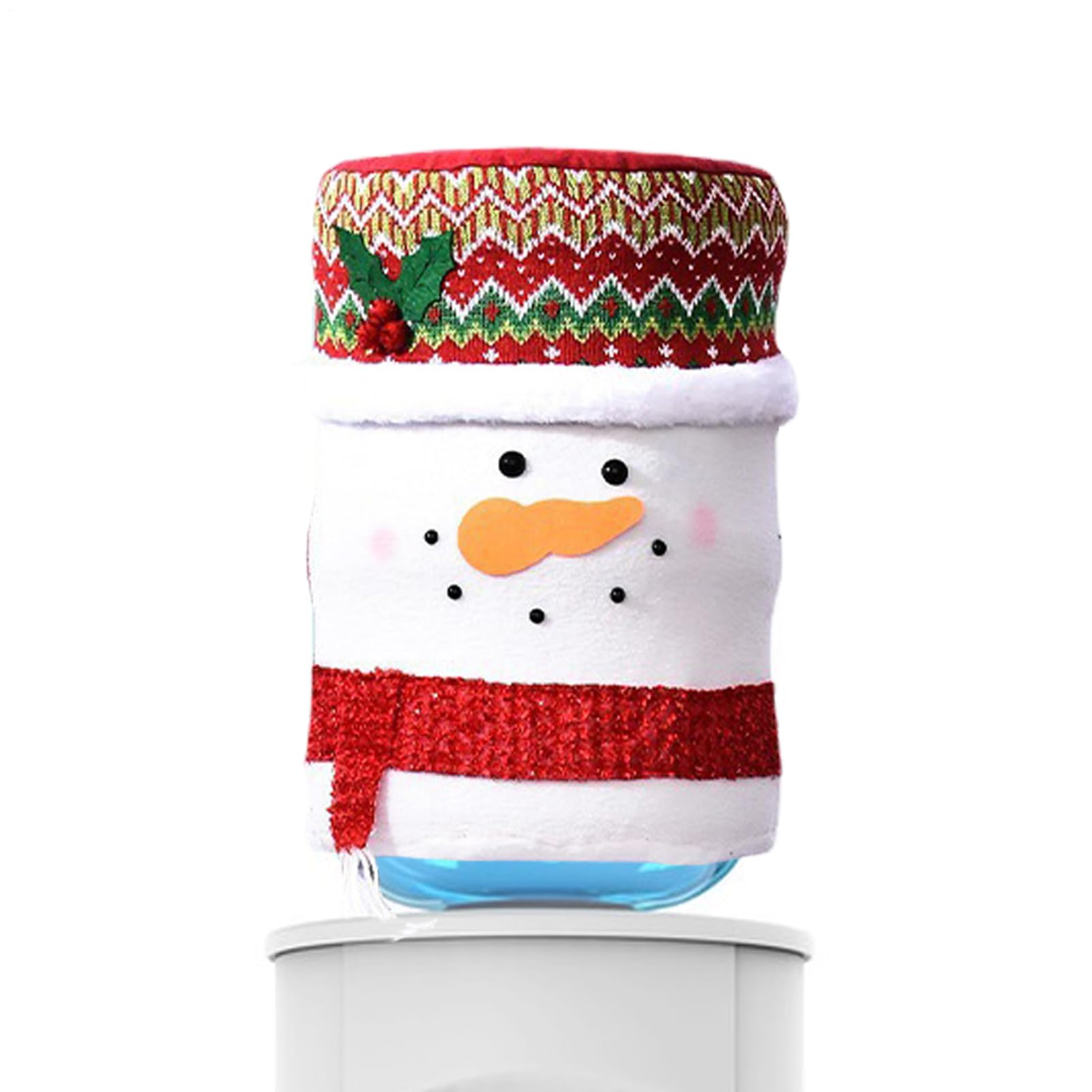 Housse pour carafe d'eau de Noël avec protection élastique anti-poussière lavable