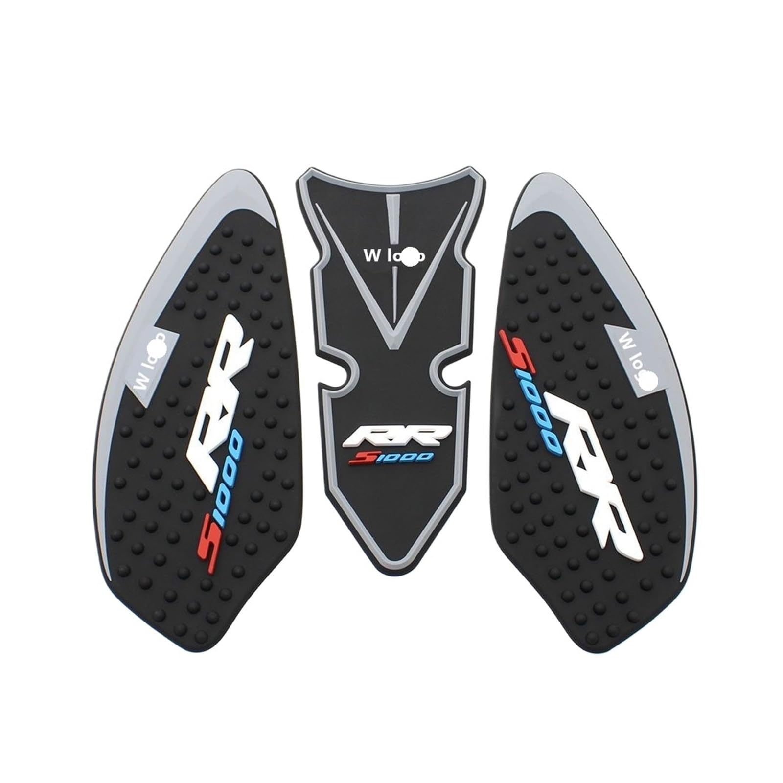 for S1000RR 2024 for S1000RR 2019-2024 Motorcycle Rubber 3D Fuel Tank Sticker Pad Traction Decal Motorbike Tank Sticker Fuel Tanks Pads