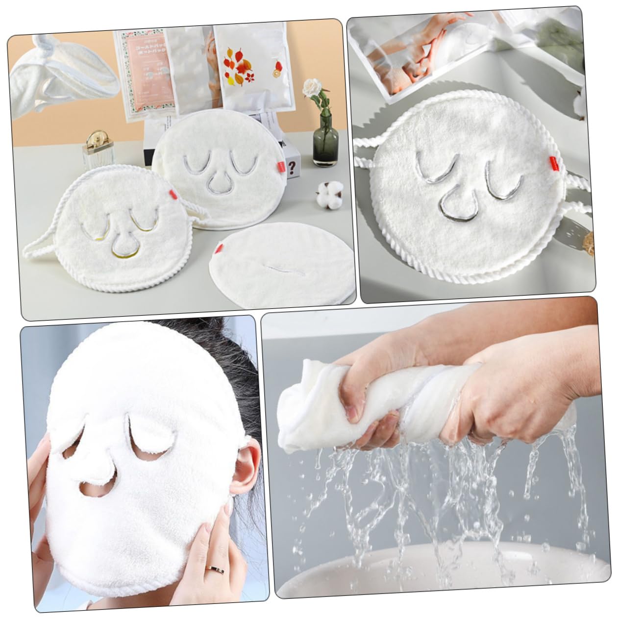 Beavorty 10stücke Hot Cold Compress Gesichtsmaske Tuch Wiederverwendbare Beauty Handtücher Für Für Tägliche Hautpflege