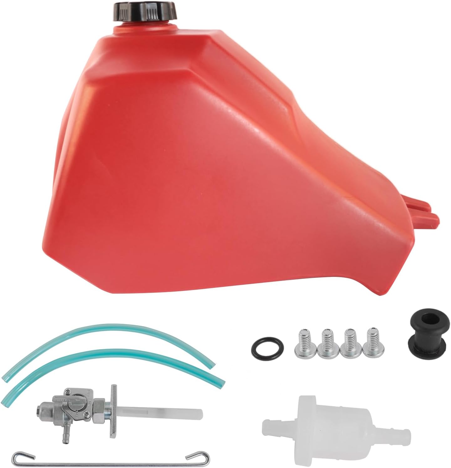 Fuel Tank FT49002 Replacement for Honda ATC185/S ATC200S ATC200E ATC200/M ATC200ES Big Red 200 GELUOXI