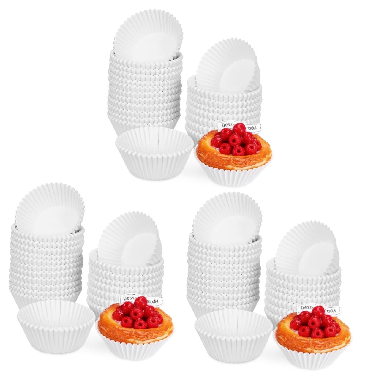 PRETYZOOM 3 Series Forros Para Cupcakes Papeles Para Hornear Resistentes Aceite Perfectos Para Fiestas Y Bodas Para Repostería Y Presentación De Muffins 500 Piezas X 3