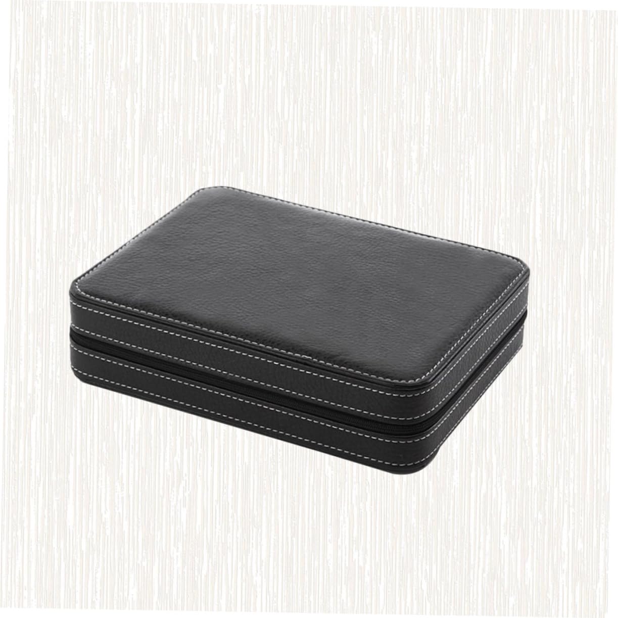 COLLBATH Estuche Para Guardar Relojes Ranuras Costuras Portátil Estuche Protector Caja De Almacenamiento Diseño Profesional