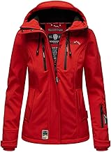 MARIKOO Damen Softshelljacke Übergangsjacke mit Kapuze Kleinezicke XS-3XL