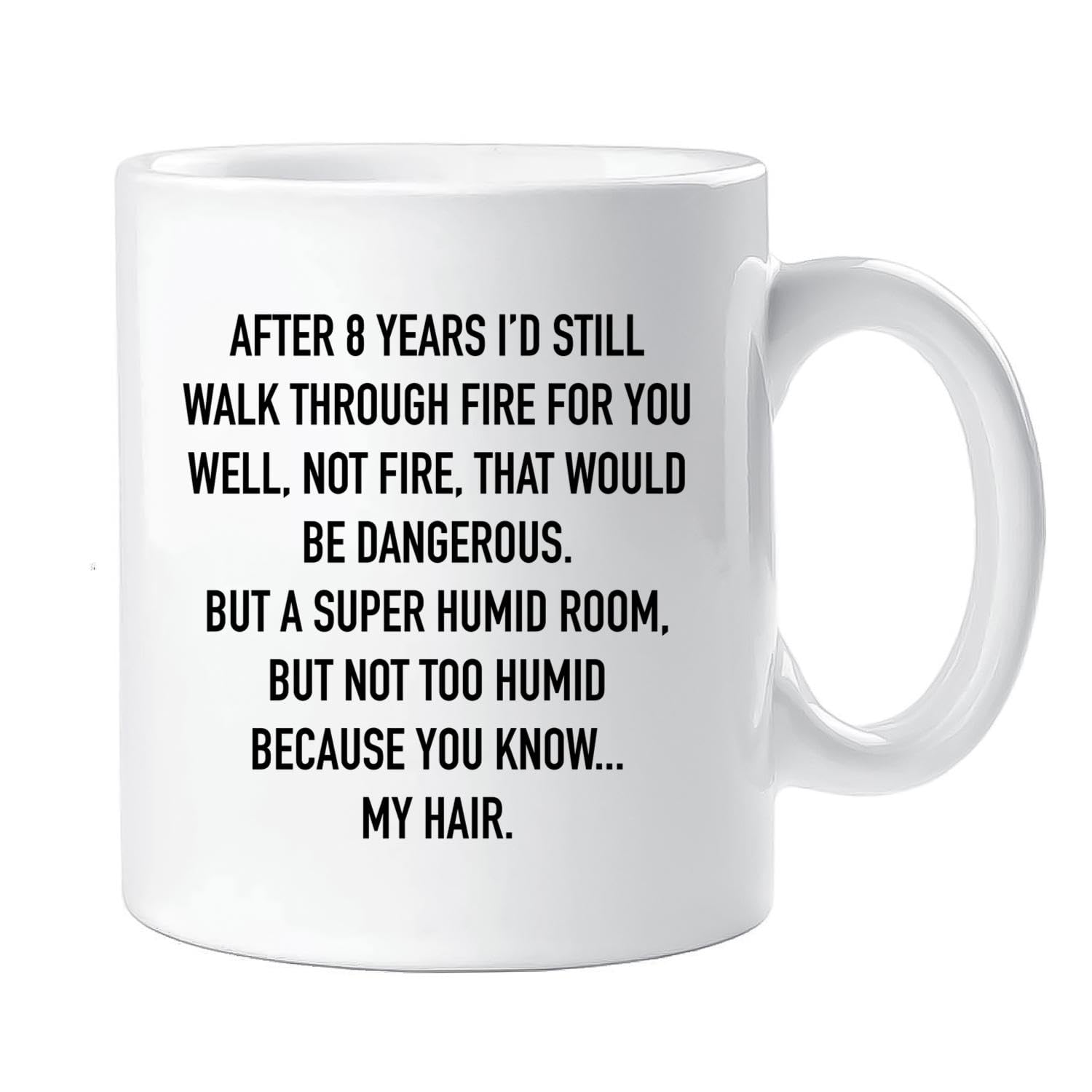SANWOOD8th anniversary Wedding gifts for men, 8th anniversary mug gift for him, 8 anniversary, 8 year anniversary, 8th anniversary - 11 Oz Wedding Anniversary Mug For husband