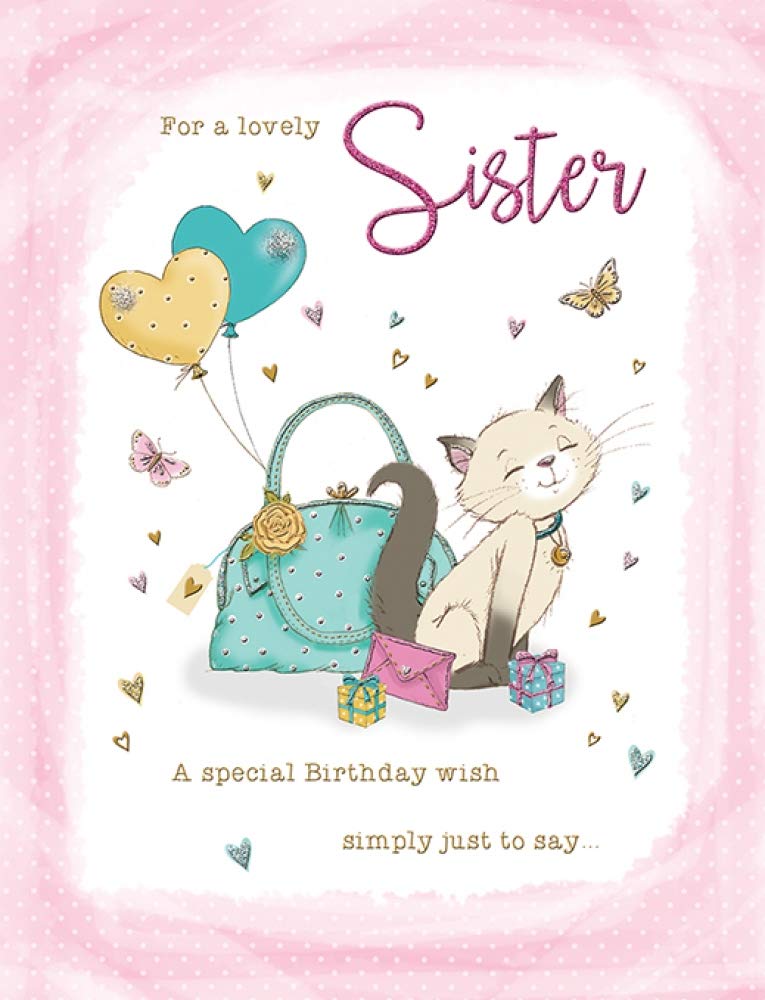 Piccadilly Greetings Birthday Card Sister - 8 x 6 inches