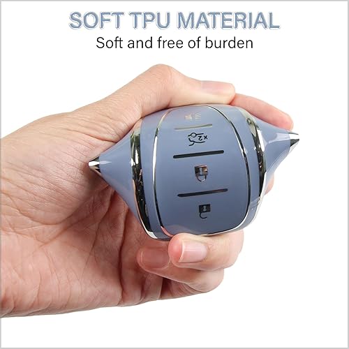 Miniatura 3 de QBUC para llave de Chevy con llavero, funda protectora de TPU suave compatible con 2016-2025 Chevy Equinox Malibu Camaro Cruze Blazer Traverse Trax