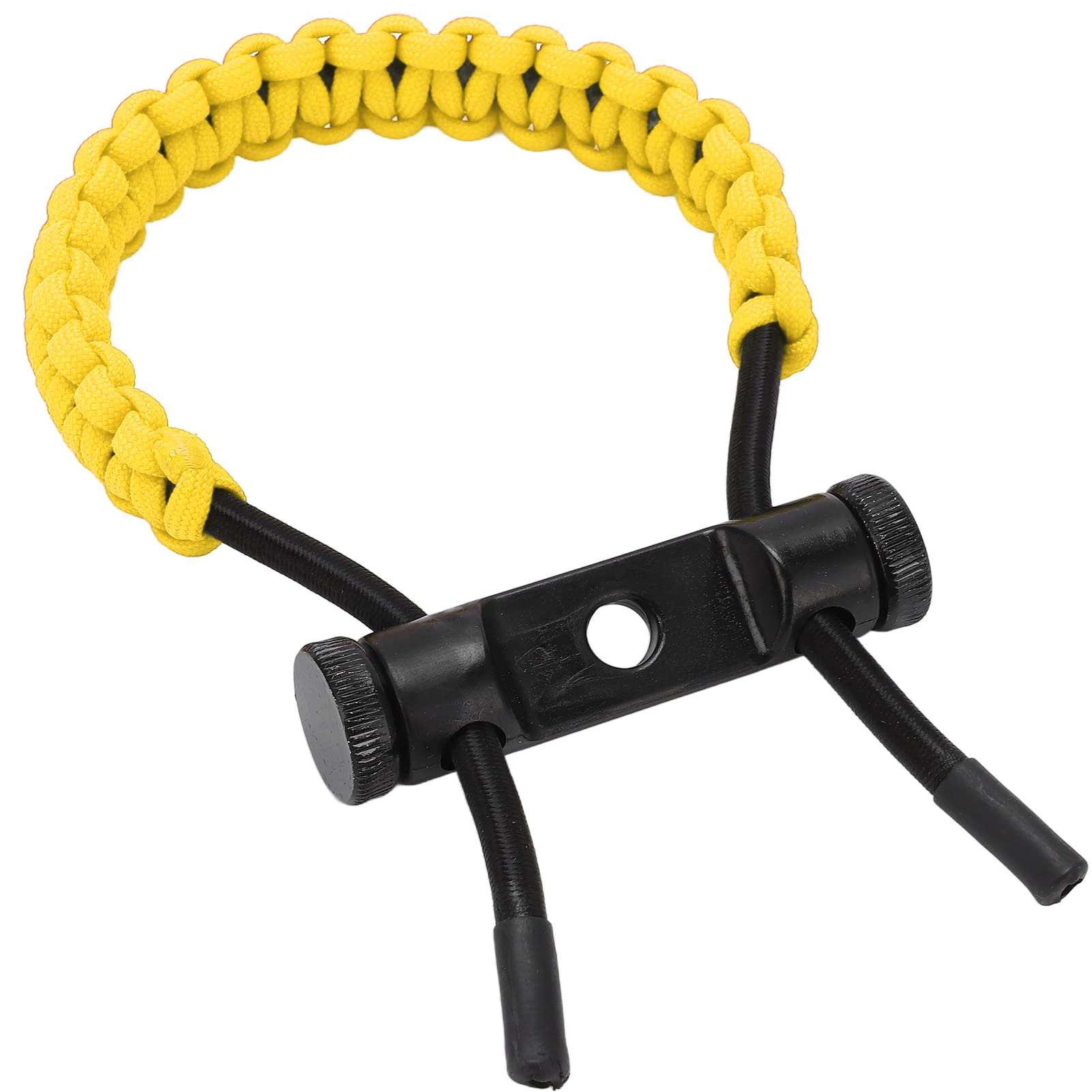 Élingues de Poignet D'arc à Poulies, Corde de Cordon de Dragonne Durable Réglable, Tresse de Dragonne de Chasse pour L'exercice D'entraînement, élingues de Poignet D'arc de Tir à L'arc(Jaune)