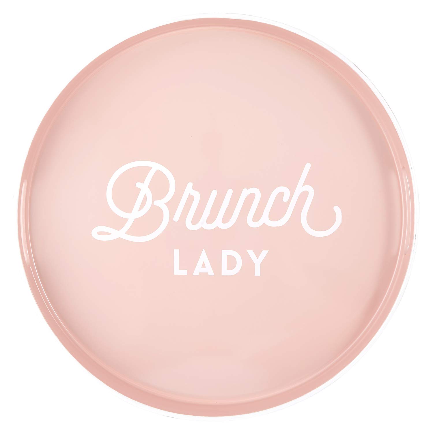 SANTA BARBARA DESIGN STUDIOSippin' Pretty Bar Tray, 13.5" Diameter, Brunch Lady