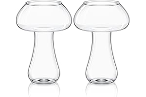 Creative Mushroom Cocktail Glass 2 Pack