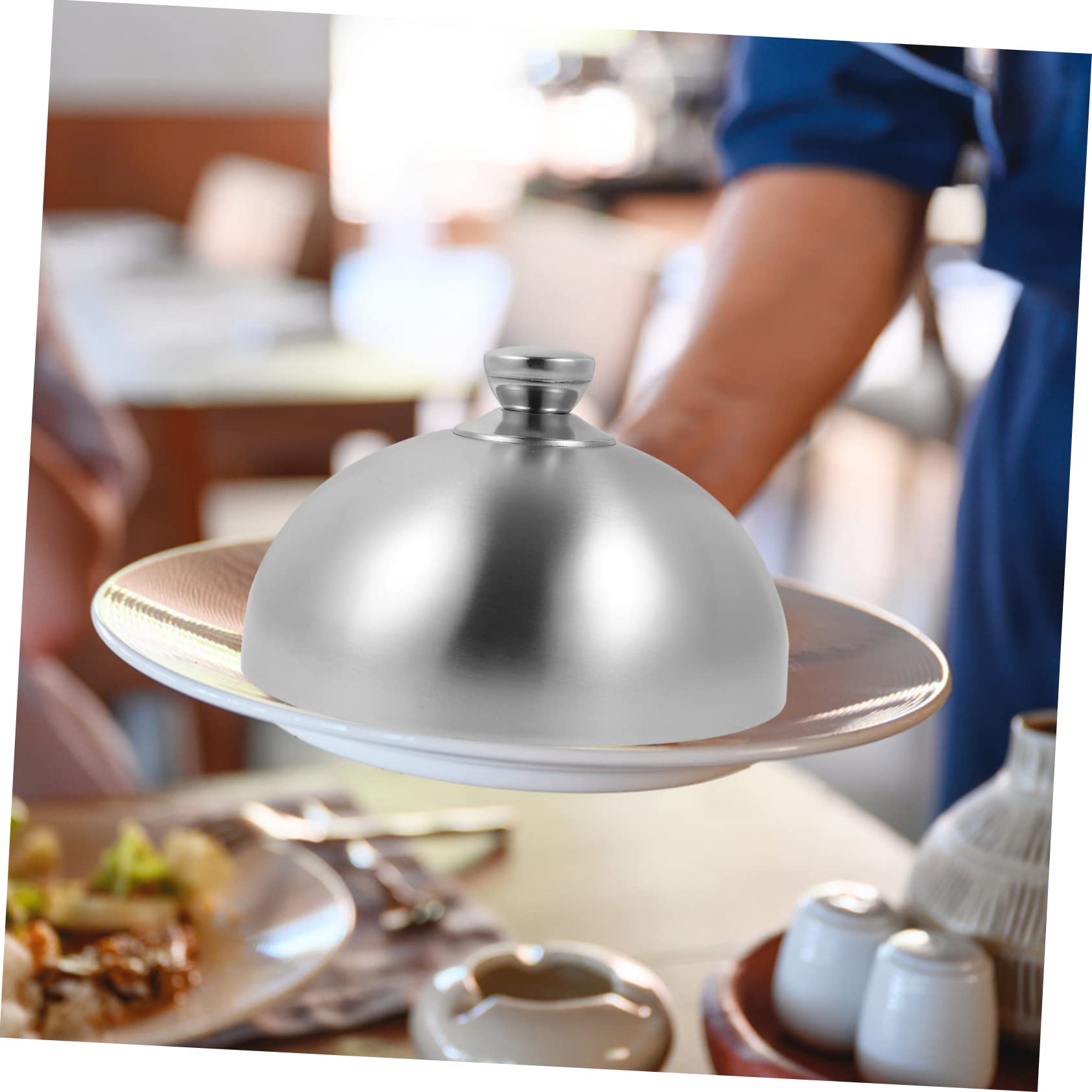 Cúpula Inoxidable Para Comida Cubierta Protectora Antisalpicaduras Para Parrillas y Teppanyaki
