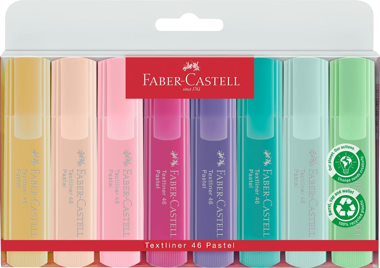 Faber-Castell Textmarker TEXTLINER 1546 8er Etui paste