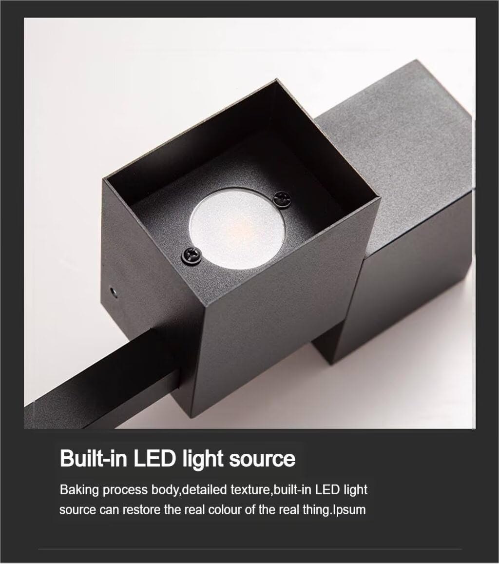 DESHOME Soggiorno Appliques, Moderno Applique da Parete Interna Bianco 3000 K Luce Calda 62 cm Lunga Lampada da Parete LED Illuminazione Illuminazione Apparecchio Per Camera da Letto Ufficio Corridoio