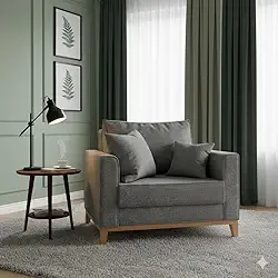 Poltrona Benny Estofada Confortável – Design Moderno para Sala de Estar e Quarto