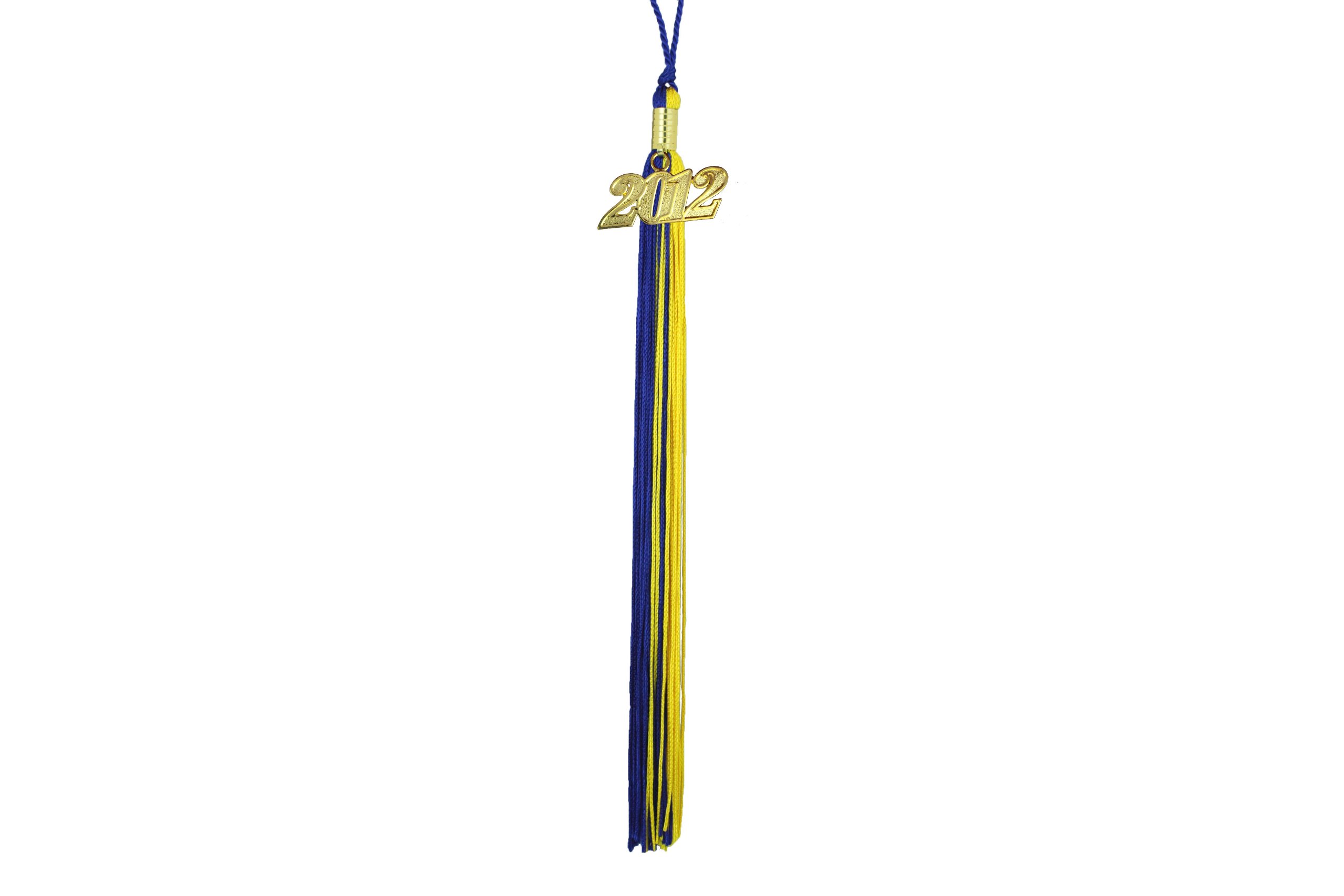 Graduation Tassel with 2009 Year Charm (Royal Blue and Gold)