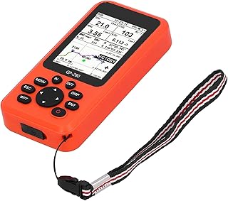 Navegador portátil ABS, localizador de gravação de altitude GPS longitude longitude para veículos de exploração ao ar livre (laranja)