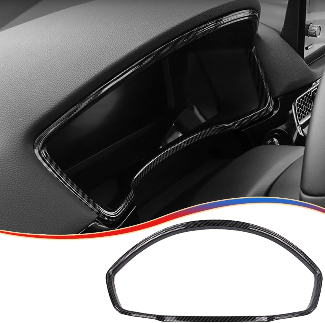 11th Gen Civic Dash Board Instrument Panel Dial Dashboard Trim Cover Frame Trim for Honda Civic 2022 2023 2024 2025 2026 - ABS Wine red Sport Interior Accessories