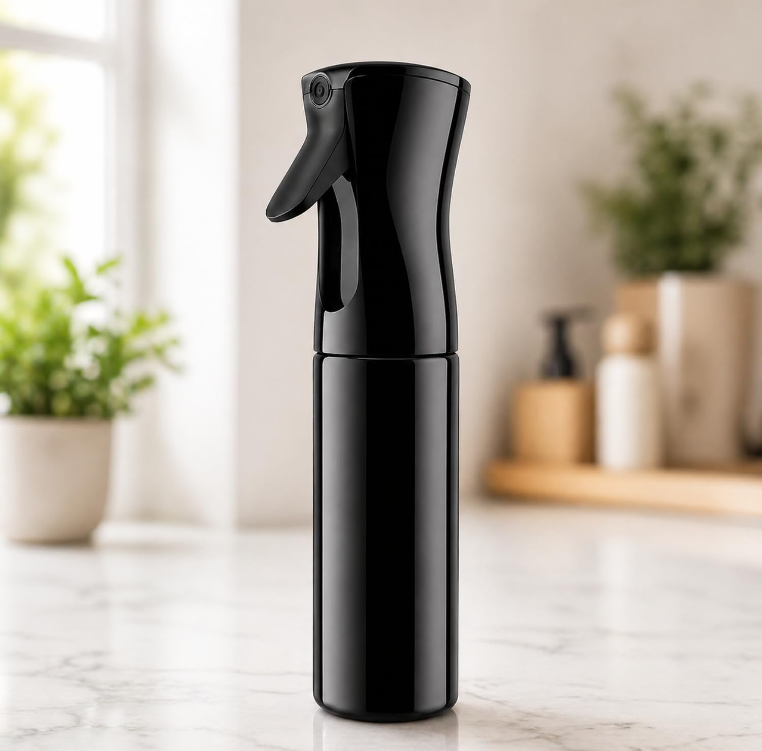 Rudravi Continuous Spray Bottle Fine Mist Sprayer, Refillable Hair Spray Bottle for Salon Barber Plants Cleaning, Leak Proof 360 Degree Mist Dispenser Bottle for Water Styling Gardening Home Use-image-26