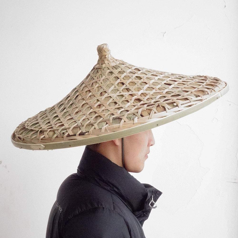 SUNNYHILL Big Size Chinese Hat Bamboo 
