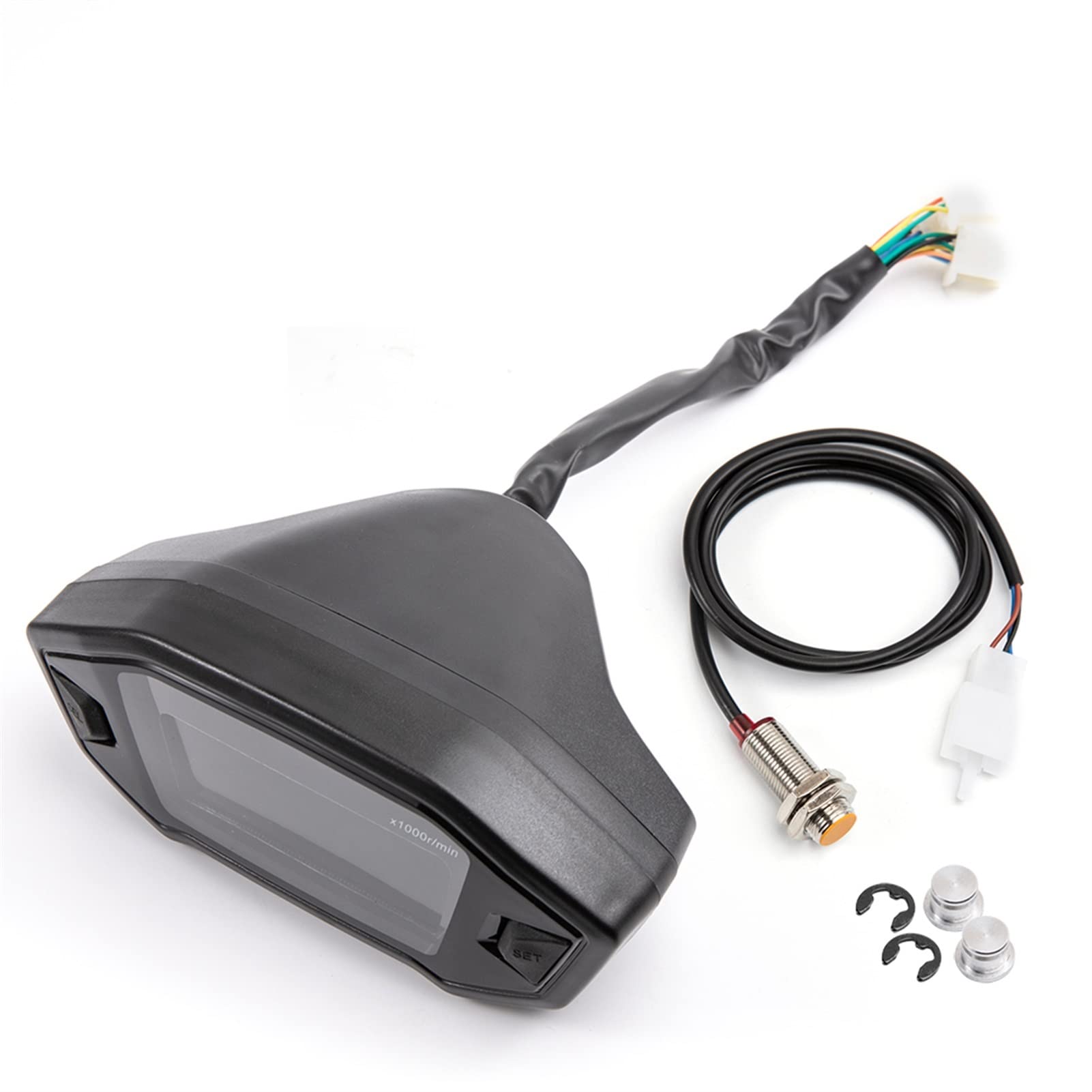 Moto Bici Universale LCD Digitale Tachimetro Contachilometri 2 4 Cilindro Modelli Impermeabile Tachimetro Accessori Moto Misuratore per motociclette