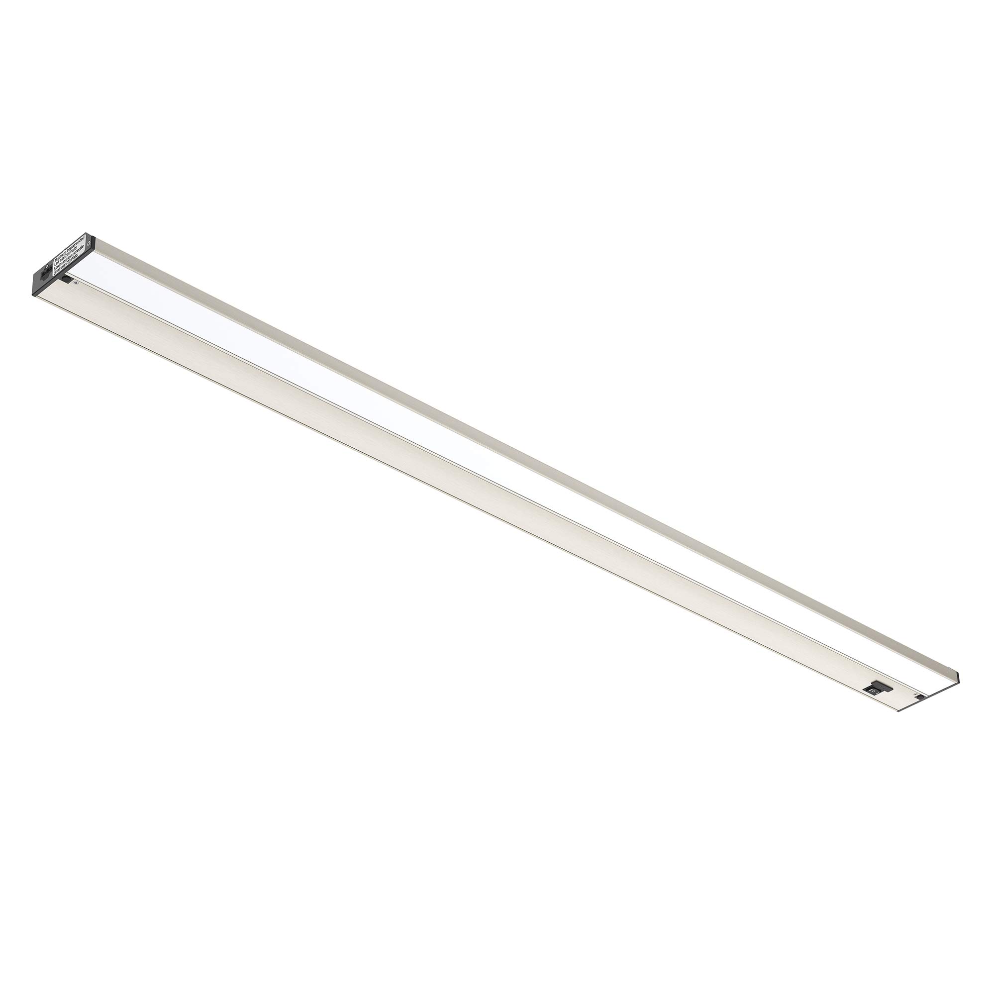 Photo 1 of (Minor Damage) GETINLIGHT 3 Color Levels Dimmable LED Under Cabinet Lighting with ETL Listed Brushed Nickel 48-inch