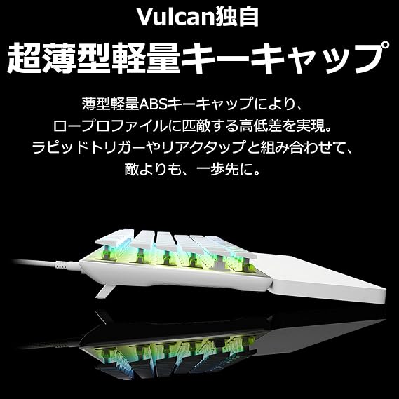 TURTLE BEACH ラピッドトリガー 搭載 ゲーミングキーボード Vulcan II TKL Pro リアクタップSOCDクリーナー/ラピトリ同時可 可変アクチュエーション 日本語配列 有線 ブラック/黒 ホールエフェクト アナログ テンキーレス RGB Windowsメーカー保証2年