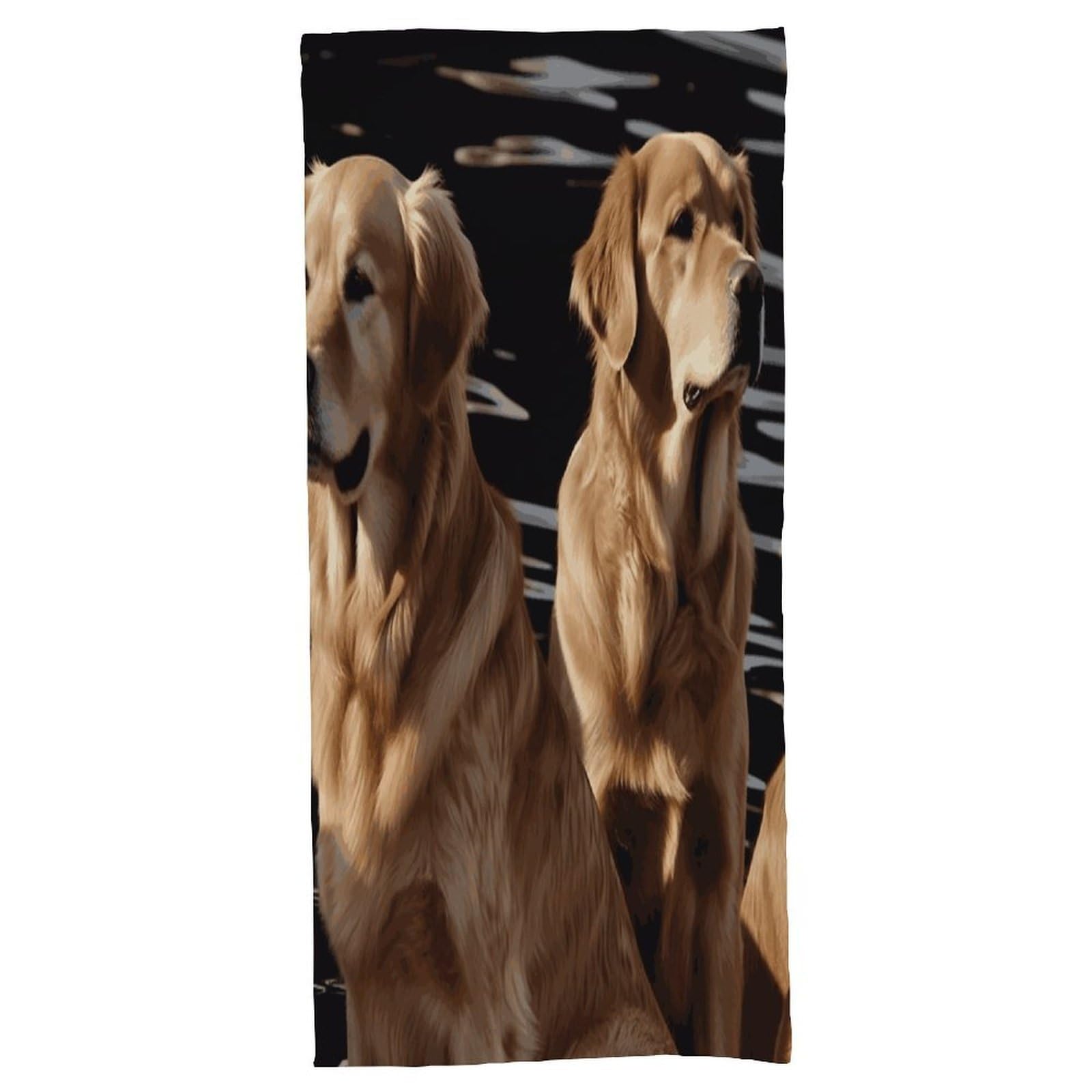 Fekiloot Men's Style Golden Retrievers Bath Towel Highly Absorbent,Beach Towels For Wo,Pool Towel Bathroom Essential For Beach,Gym,Travel, Camp