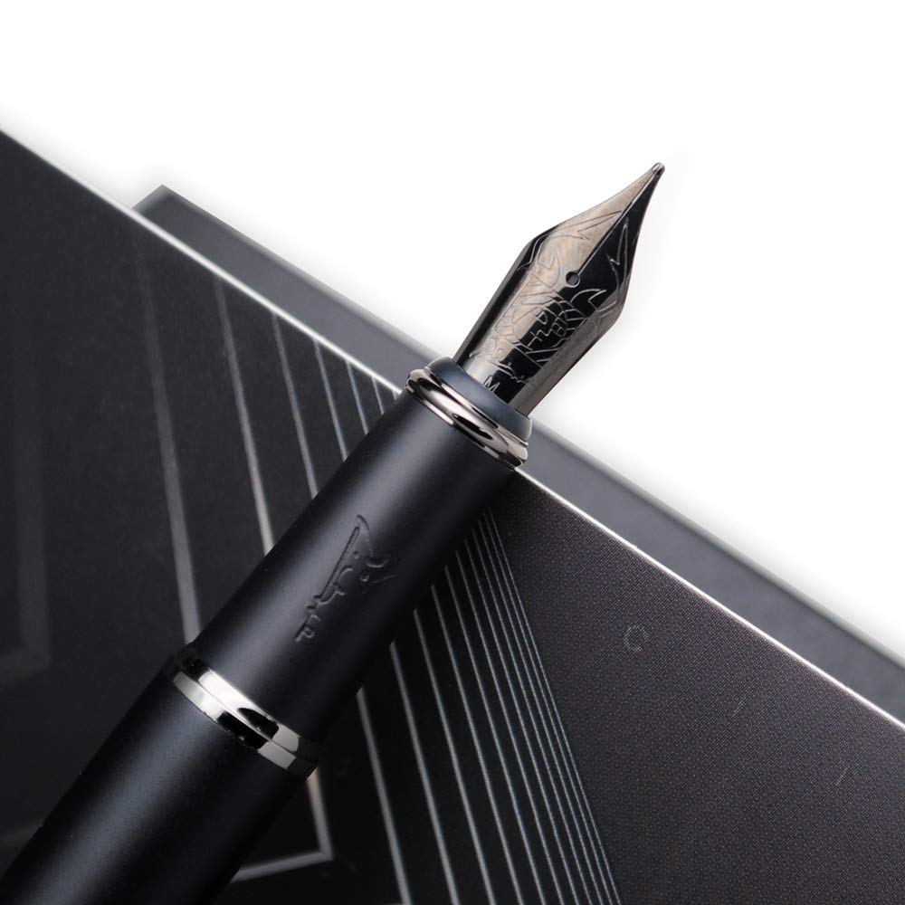 Picasso 916 “Malage” - Penna stilografica in confezione originale (grigio tramonto, pennino medio da 0,7 mm)