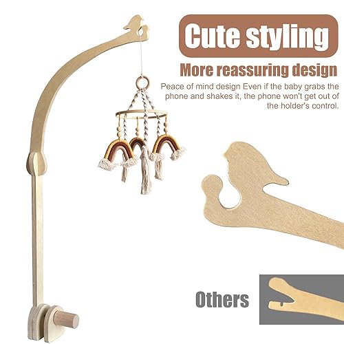 Miniatura 3 de Brazo móvil para cuna de bebé, brazo de estiramiento libre de 45 pulgadas, soporte móvil ajustable para cuna, bebé, niñas, niños, guardería,