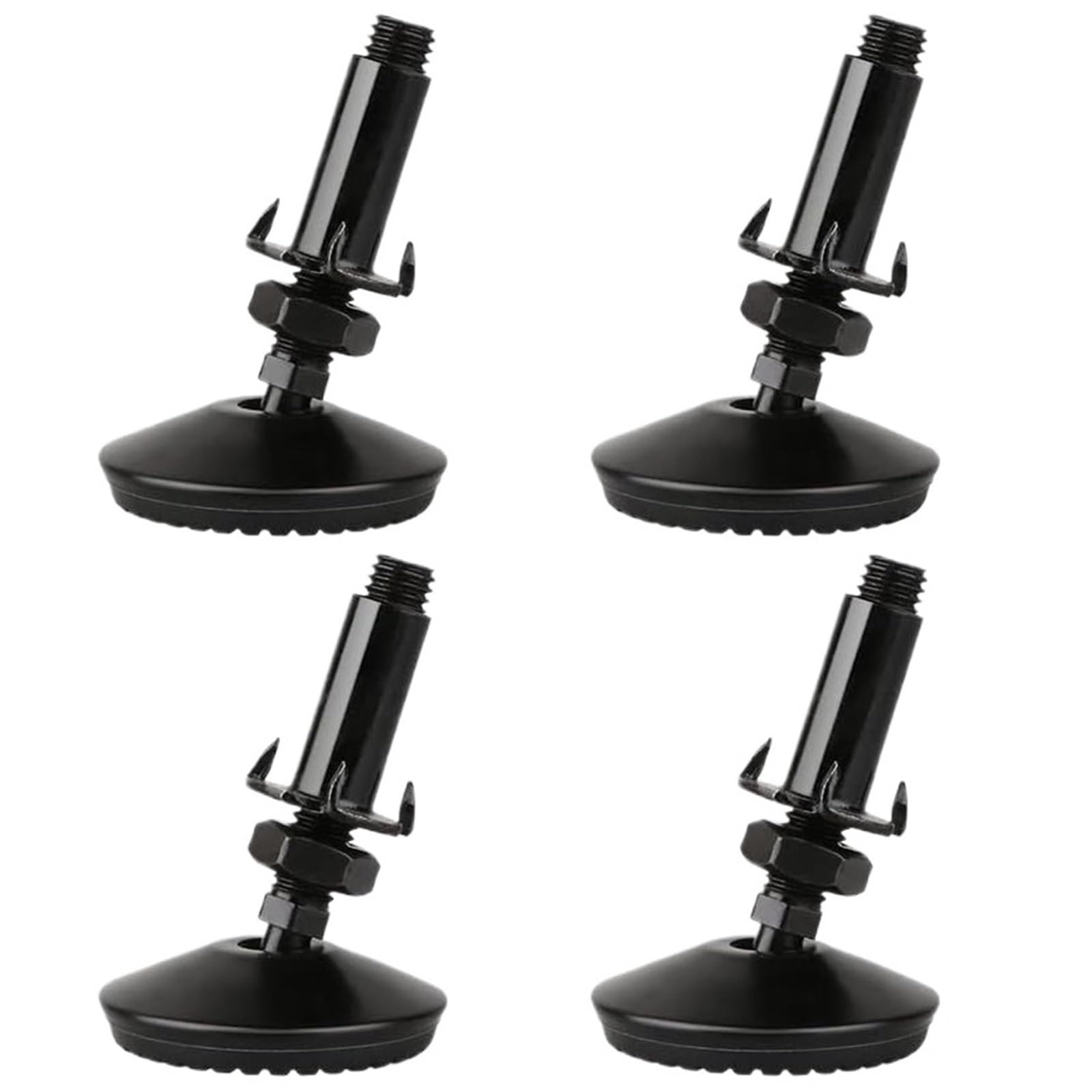 Piedini di Livellamento Regolabili for Impieghi Gravosi, 4 Pezzi, Piedini di Livellamento for Mobili, Regolabili Neri, for Tavoli, Sedie E Armadietti.(M8)