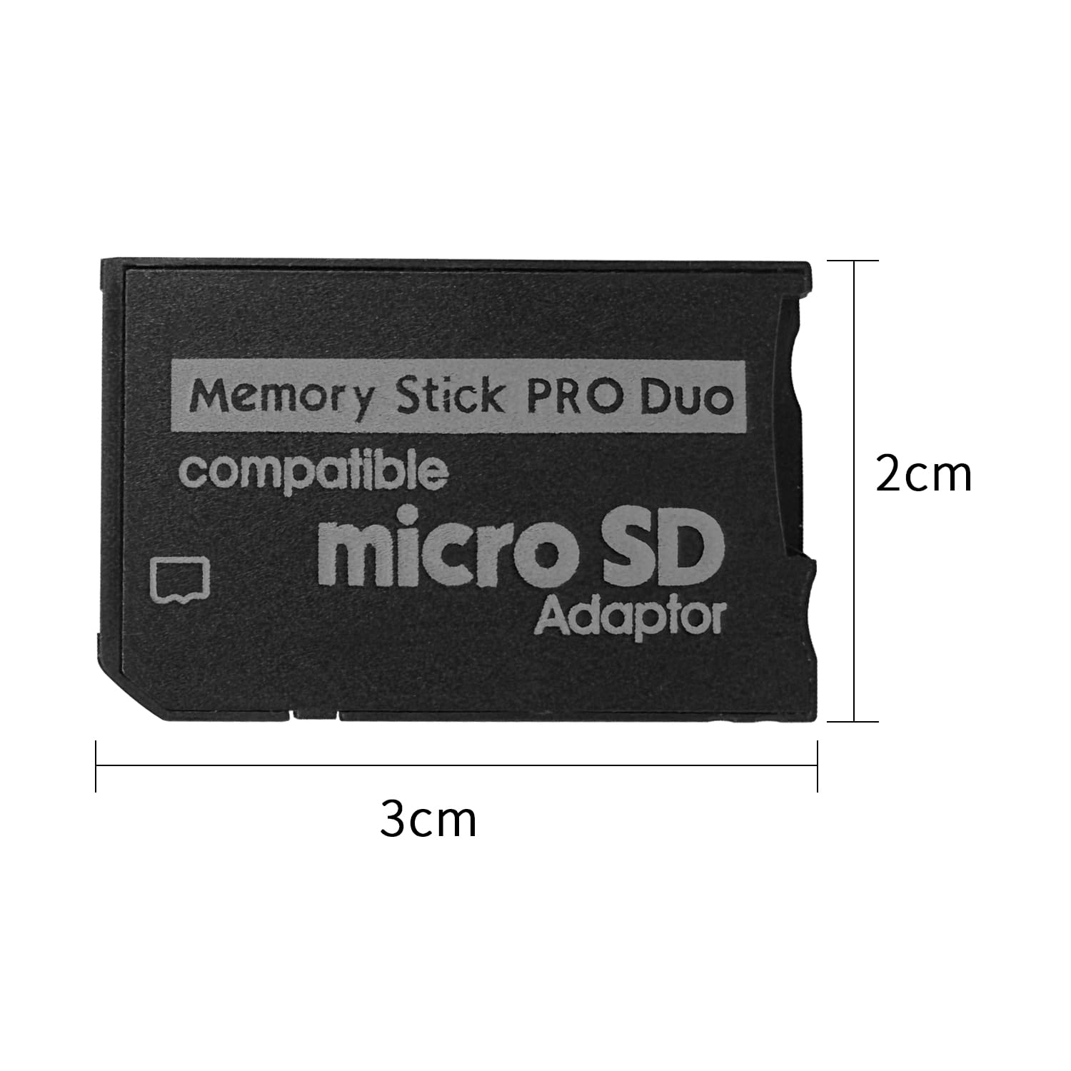 Adaptateur Micro SD vers Memory Stick Pro Duo Compatible PSP Sony Appareil Photo Handycam Jusqu'à 128 Go