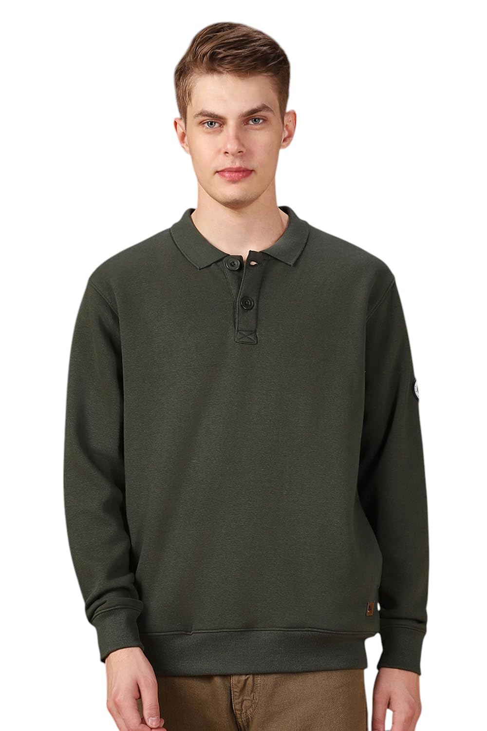 dennis lingo Men Solid Polycotton Regular Fit Full Sleeves Pullover Sweatshirts-picture-50