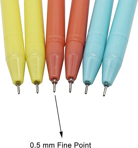 Miniatura 4 de Maydahui Gawk - 12 bolígrafos de gel para perros con dibujos animados 3D, diseño de pajarita de tinta negra, para la escuela y la oficina