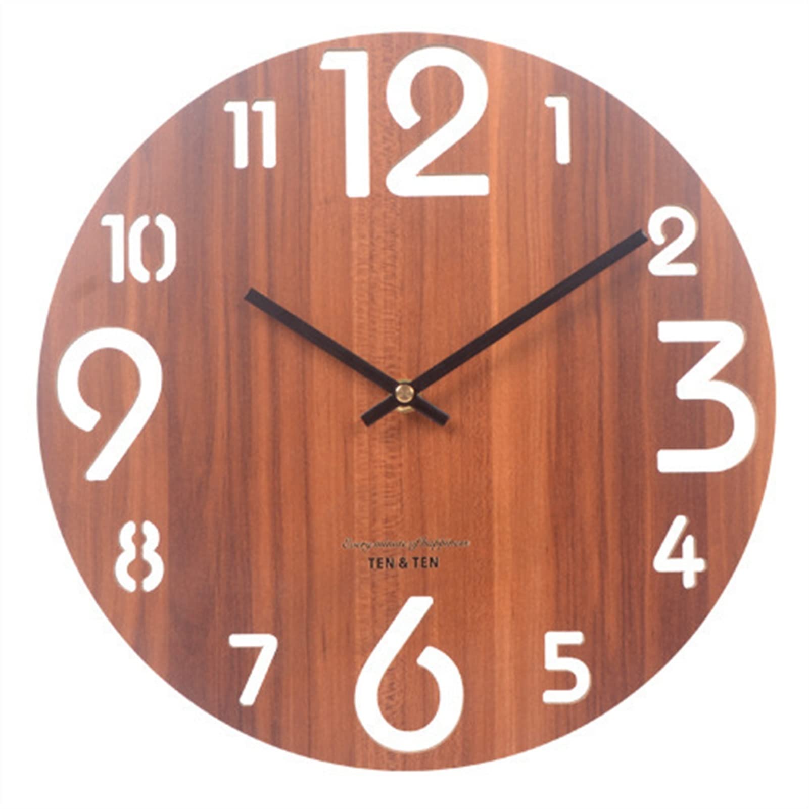 Amazon.com: jinyi2016SHOP Clocks 12-inch Wood Hollow Wall Clock