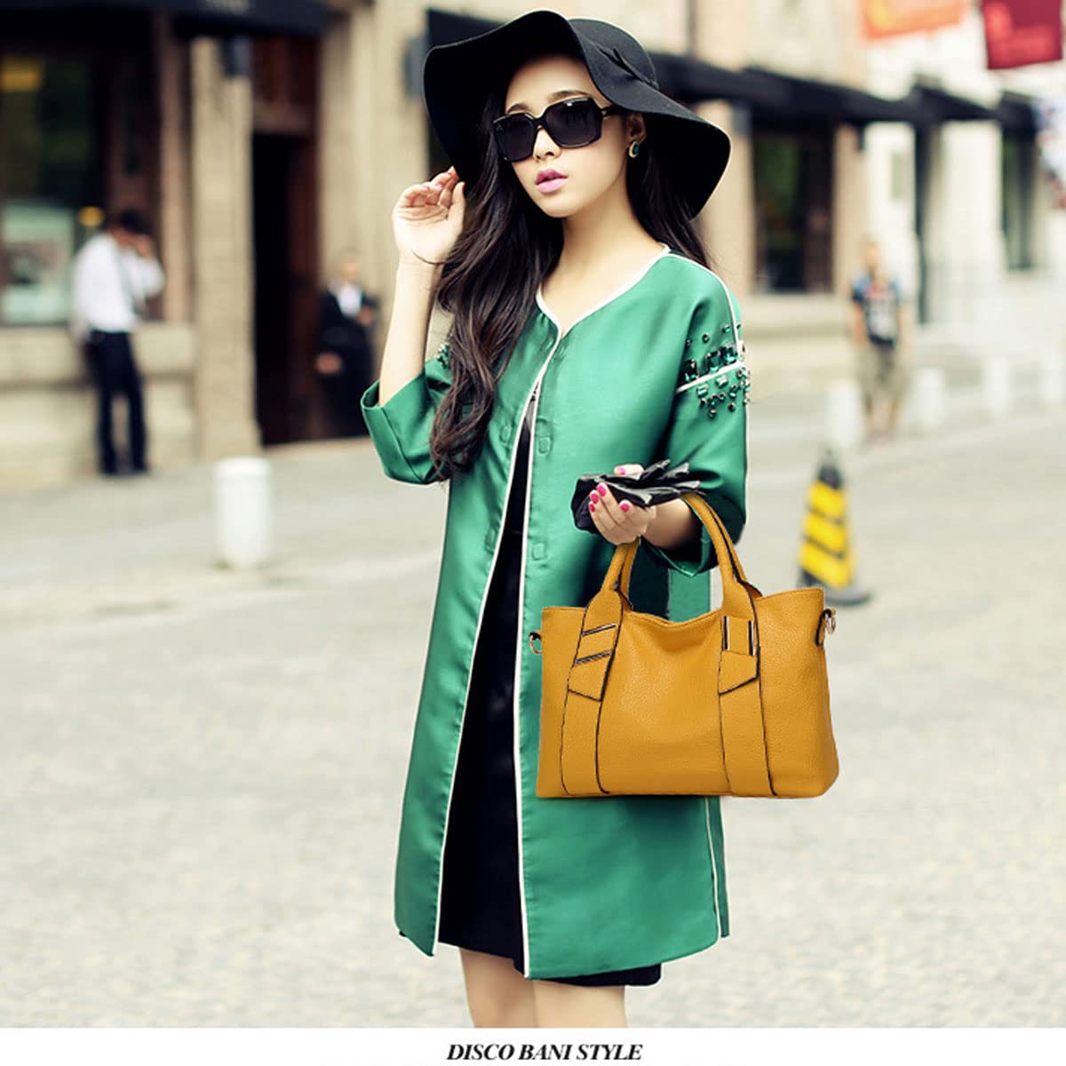 Donna Borse a mano Moda semplice Borse a spalla Borse a tracolla Borse Tote IT117 Giallo