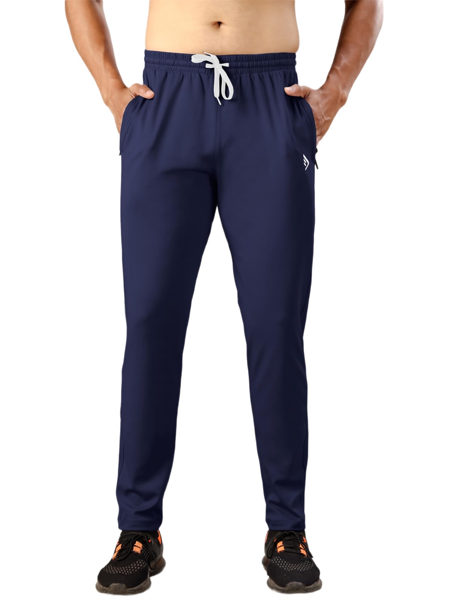 dihox Men's Solid Regular Fit 4 Ways Lycra Stretchable Track Pants-picture-17