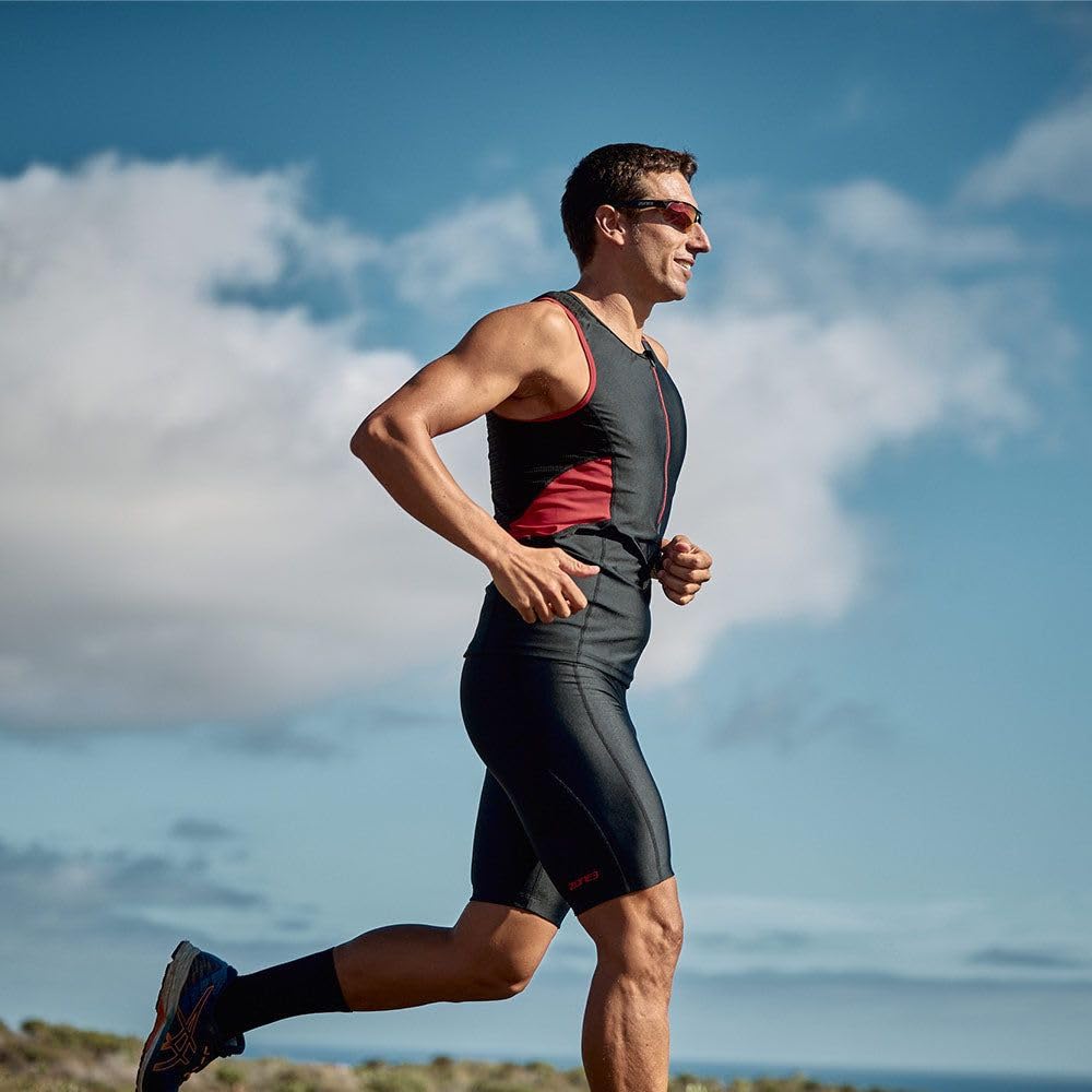 ZONE3 2026 Mens Activate Trisuit TS23MACT108 - Black/Red