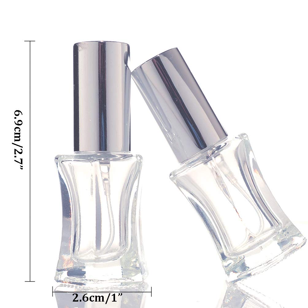 Amazon.co.jp: Teensery 4個 空 5ml クリア香水スプレーボトル