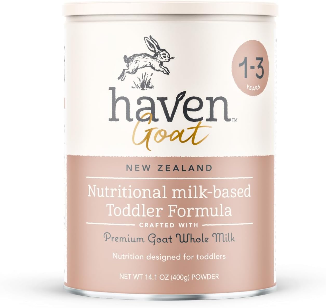 Goat Toddler Formula, Grass Fed Whole Goat Milk Powder for Toddlers With Probiotics, Prebiotics, Lutein and Omega 3 Dha, Easy Digestion Formula, Non GMO, American Made, 14.1 Oz