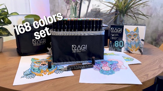 Alcohol Markers - 80 Stuks - Inclusief Opbergtas en Base