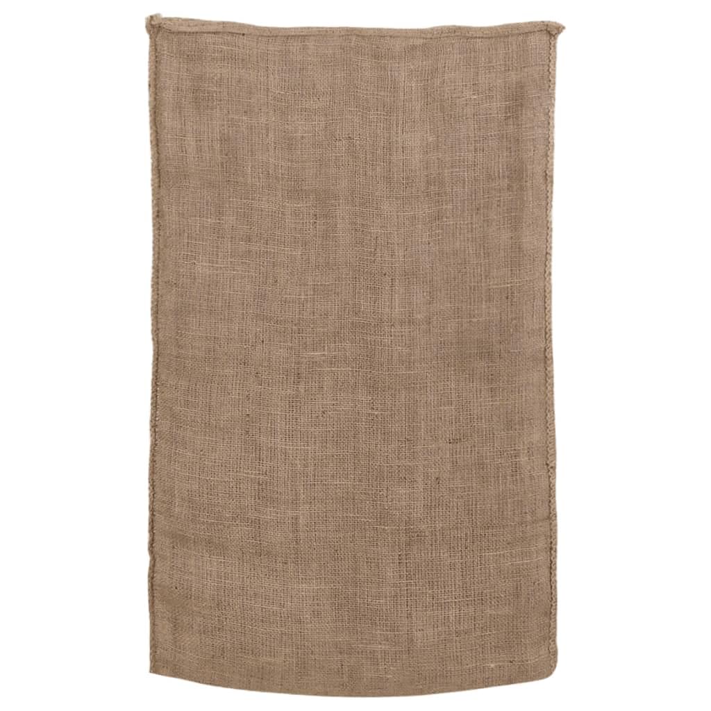 Worki jutowe, 5 sztuk, 60 x 105 cm, ze 100% juty 220 g/m², wytrzymałe do przechowywania, transportu i ochrony roślin, składane, do domu, ogrodu i rustykalnej dekoracji