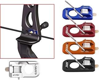 SHARROW Archery Magnetic Arrow Rest Stainless Steel Arrow Rest Recurve Bow Hunting Shooting Targeting Accessory for Right Left Hand (Silver)