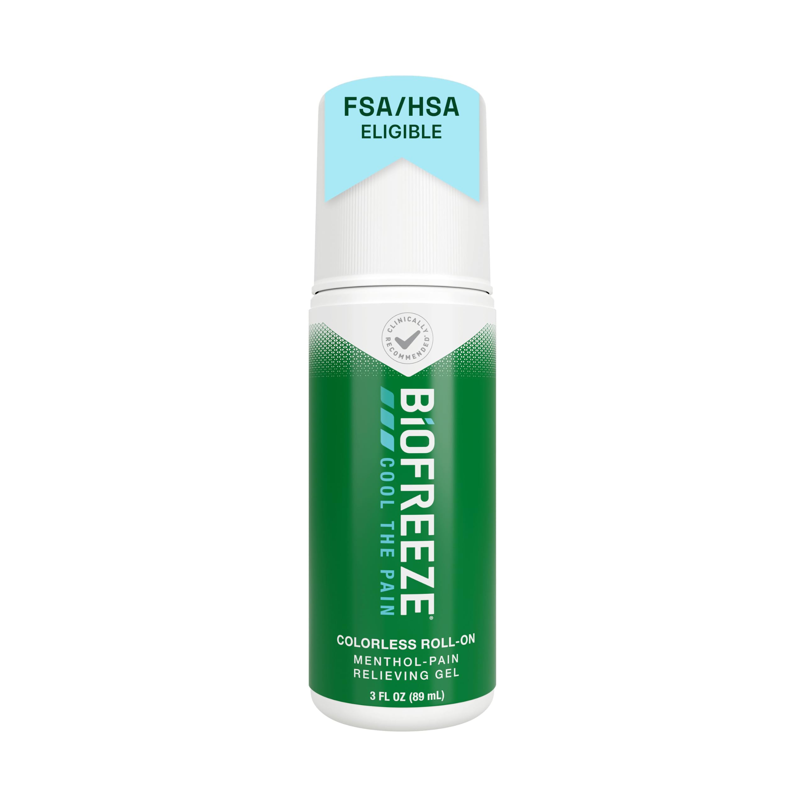 Biofreeze Pain Relief Roll-On, 3 oz. Colorless